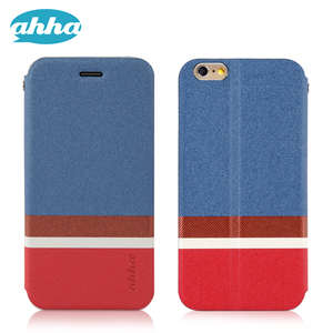 即決・送料込)【スリムな手帳型】ahha iPhone6s/6 ROLLAND Fashion Flip Case Blue (ストラップホール付き)