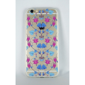 即決・送料込)【クリアーソフトタイプケース】がうがう! iPhone6s Plus/6 Plus DESIGN PRINTS Soft Clear Case Campanula