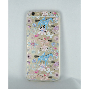 即決・送料込)【クリアーソフトタイプケース】がうがう! iPhone6s/6 DESIGN PRINTS Soft Clear Case Horse