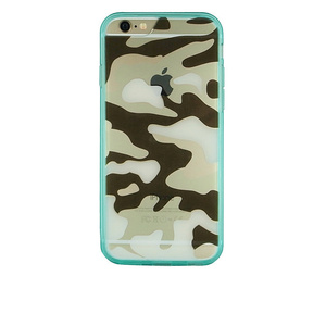 即決・送料込)【迷彩ケース】GauGau iPhone6s/6 Camouflage Hybrid Clear Case Water Blue カモフラージュ ハイブリッドクリアケース