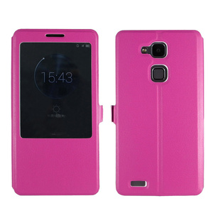 即決・送料込)【手帳型ケース】GauGau Huawei Ascend Mate7 Smart Touch Cover Pink (スタンド機能つき)