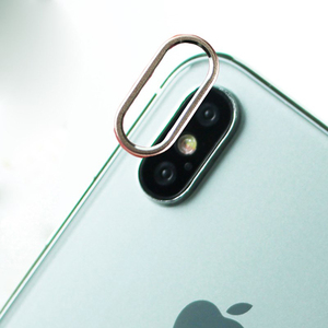 即決・送料込)【iPhoneXのカメラを保護！】GauGau iPhoneX Camera Lens Protector Rose Gold