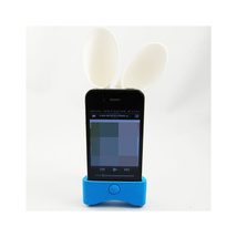 即決・送料込)【電力が必要ないスピーカースタンド】Qric iPhone 4S/4 SOUND STAR Speaker Dock Stand Blue_画像1
