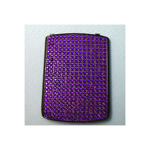 即決・送料込み) がうがう！ docomo BlackBerry Curve 9300 Battery Door Decorative Jewel Purple