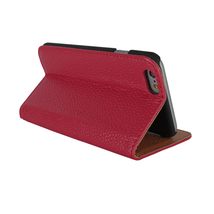 即決・送料込)【エンボスレザー調手帳型ケース】PREMIUM iPhone 6s/6 Emboss Leather Style Case Red_画像8