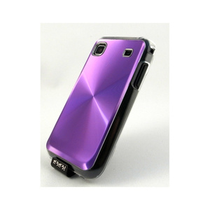 即決・送料込)【ハードタイプのケース】GauGau docomo GALAXY S SC-02B Hard Rear Cover, Circular Metallic, Purple