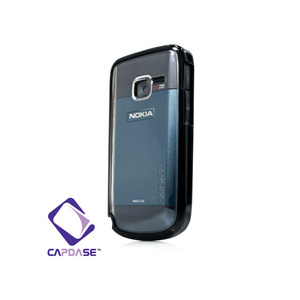 即決・送料込)【2種の素材を使ったケース】CAPDASE Nokia C3 Soft Jacket Fuze クリアー/ソリッド・ブラック