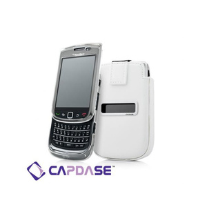即決・送料込)【ソフト&ポケットケースのセット】CAPDASE BlackBerry Torch 9800/9810 Value Set, White/Clear