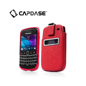 即決・送料込)【ソフト&ポケットケースのセット】CAPDASE BlackBerry Bold 9790 Smart Pocket Value Set, Red