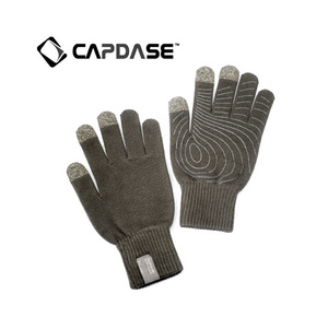 即決・送料込)【スマホを操作可能な手袋】CAPDASE Tapp Glove (指タッチ対応グローブ) Size M(24cm) グレー