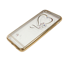 即決・送料込)【ラインストーン付きソフトタイプケース】Durable iPhone6s/6 Soft Rear Cover Case Heart ハート_画像5