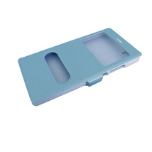 即決・送料込)【手帳型ケース】GauGau Huawei P8lite/Y!mobile LUMIERE 503HW Smart Case Blue(スタンド機能つき)_画像3