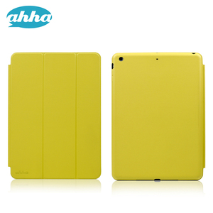 即決・送料込)【スタンド機能 オートスリープ対応】ahha iPad Air 用 RONAY Custard Yellow