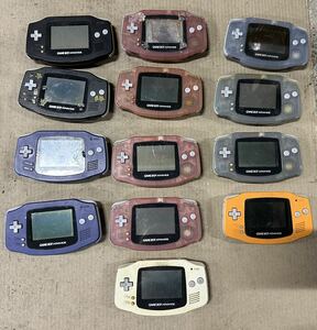 (M1)Nintendo ゲームボーイアドバンス GBA GAMEBOYADVANCE まとめて13台 ジャンク品