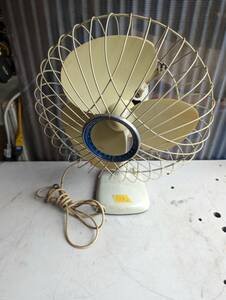 13*S: Mitsubishi MITSUBISHI electric fan AC ELECTRIC FAN 12in 3 sheets wings electric fan Showa Retro antique present condition 