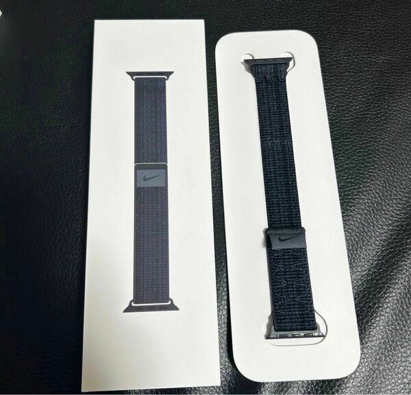 Apple Watch SE44mm購入時付属 NIKEスポーツループ　ブラック/ブルー　
