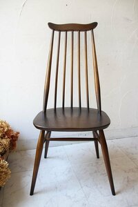 # витрина цена Y38500#a- call Gold Smith стул 64# Британия Ercol Vintage стул из дерева * старый дерево стул # Англия Vintage 