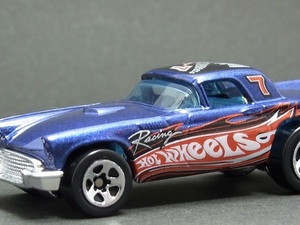 ☆☆☆日曜夜☆未開封新品☆'57 T-BIRD (FORD THUNDERBIRD) (第2世代金型)☆RACE & WIN! ONLINE☆HOT WHEELS