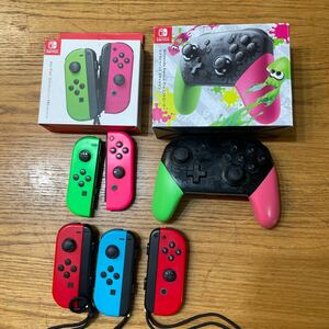 ジャンク Joy-Con Nintendo Switch ニンテンドー スイッチ コントローラー ジョイコン スプラトゥーン 壊れ 動作未確認