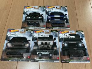 Hot Wheels ワイルドスピード FURIOUS FLEET 5台セット FAST＆FURIOUS DEFENDER JEEP S2000 MUSTANG CHARGER