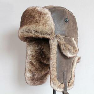 ロシア軍 帽子 爆撃機 男性 暖かい ushanka ミリタリー ファッション 耳フラップ キャップ 耳介