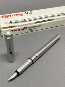 【廃盤希少】rotring 400 ロットリング400万年筆F （細字）　取説　箱　インク5本付き　美品