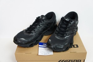 美品23AW MIZUNOミズノ WAVE PROPHECY LS ウェーブ プロフェシー D1GA333701 スニーカー TRIPLE BLACK 28.0 黒501O▲