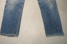 70s80ｓ ビンテージ Levi's リーバイス 501 66後期 セルビッチ 赤耳 デニム パンツ ジーンズ スモールe BIGE USA製80年製W33×L38 506O1▲_画像5