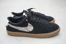 美品 NIKE ナイキ × WACKO MARIA ワコマリア SB ZOOM BLAZER LOW GT QS ズーム ブレーザー スニーカー DA7257-001 黒28.5cm本物 512O_画像5