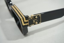 美品 正規 LOUIS VUITTON ルイヴィトン サングラス 1.1 ミリオネア Z1165E スクエア 眼鏡 ブラック 本物424O▲_画像6