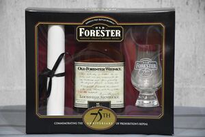 DDI18 未開栓 終売 OLD FORESTER 75TH オールドフォレスター 禁酒法廃止75周年記念ギフトセット 101PROOF 375ml ハーフボトル 50度 古酒