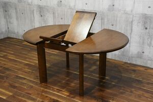 DEK9 maruni マルニ木工 伸長式テーブル エクステンションテーブル LD リビング ダイニングテーブル 拡張式 楕円形 コンパクト 食卓机