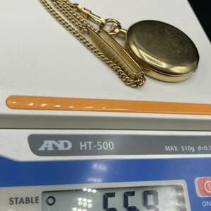 【2714】SEIKO セイコー NISSAY 創業100年 1988 記念品 ゴールドカラー 懐中時計 クォーツ ブランド アクセサリー 稼働品の画像7