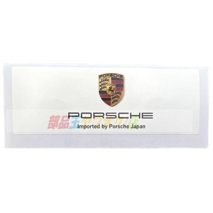 純正　ポルシェ 1個 Porsche Sticker Import Japan　インポートジャパン