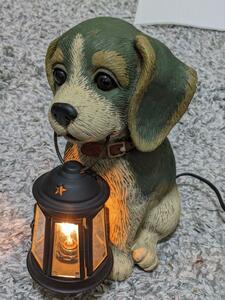 セトクラフト ランタン付き ビーグル犬 ランプ