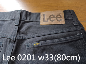 Lee 0201 WESTERNER w33(80cm)　黒　送230円可能　