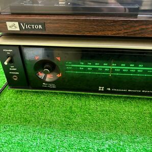 Victor MS-503スピーカー付 ターンテーブル レコードプレーヤー ビクター レトロ オーディオ機器 の画像2