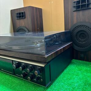 Victor MS-503スピーカー付 ターンテーブル レコードプレーヤー ビクター レトロ オーディオ機器 の画像7