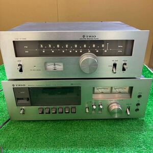 TRIO AM.FM KT-3300 KX-5000 レトロオーディオ　昭和レトロ　当時物　AM/FM ステレオチューナー ステレオプリメインアンプ