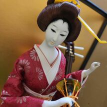 日本人形 ケース付き 53cm置物 ガラスケース入り レトロ インテリア 着物 コレクション 女の子 _画像3