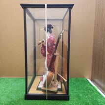 日本人形 ケース付き 53cm置物 ガラスケース入り レトロ インテリア 着物 コレクション 女の子 _画像6