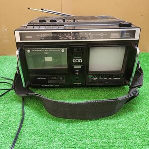 HITACHI C6 - 630 日立カラーテレビ IC・トランジスタ式 ラジオ テープレコーダー 動作未確認
