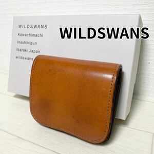 【至高の逸品】ワイルドスワンズ パーム WILDSWANS PALM ブルグレインブライドル ロンドンカラー 二つ折り財布 本革 箱あり ケース付き