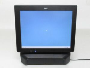 ‖通電確認済‖東芝テック POSターミナル【型番 : QT-100】POSシステム【ソフト : WindowsOS のみ】中古品【通電・タッチ操作確認済】