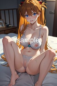 362_エヴァンゲリオン 惣流アスカ 同人 光沢高品質 A4サイズ オリジナル 美少女 アニメ イラストアート ポスター セクシー フェチ グラビア