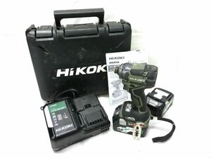 1000円スタート 電動工具 HIKOKI ハイコーキ コードレスインパクトドライバ WH36DC 通電確認済み ケース/充電器/バッテリー付 WHO EE8027