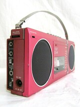 1000円スタート ラジカセ AIWA アイワ CS-M1R マイクロカセットレコーダー ラジオ 赤 レッド オーディオ機器 レトロ 4 E9012_画像5