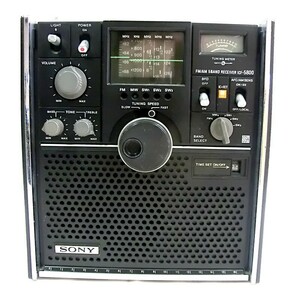 1000 jpy start radio receiver SONY Sony FM/AM 5BAND RECEIVER ICF-5800 pop up antenna Showa Retro electrification / operation not yet verification TSI DD①208