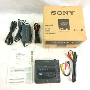 1000円スタート ビデオデッキ SONY GV-D200 ソニー デジタルビデオカセットレコーダー 通電のみ確認済み 外箱付き 4 EE3008