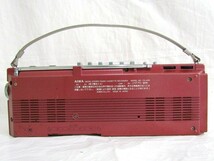 1000円スタート ラジカセ AIWA アイワ CS-M1R マイクロカセットレコーダー ラジオ 赤 レッド オーディオ機器 レトロ 4 E9012_画像3